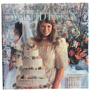 MARTHA‎ STEWART Weddings Hard Back Dust Jacket Coffee Table Book 1987